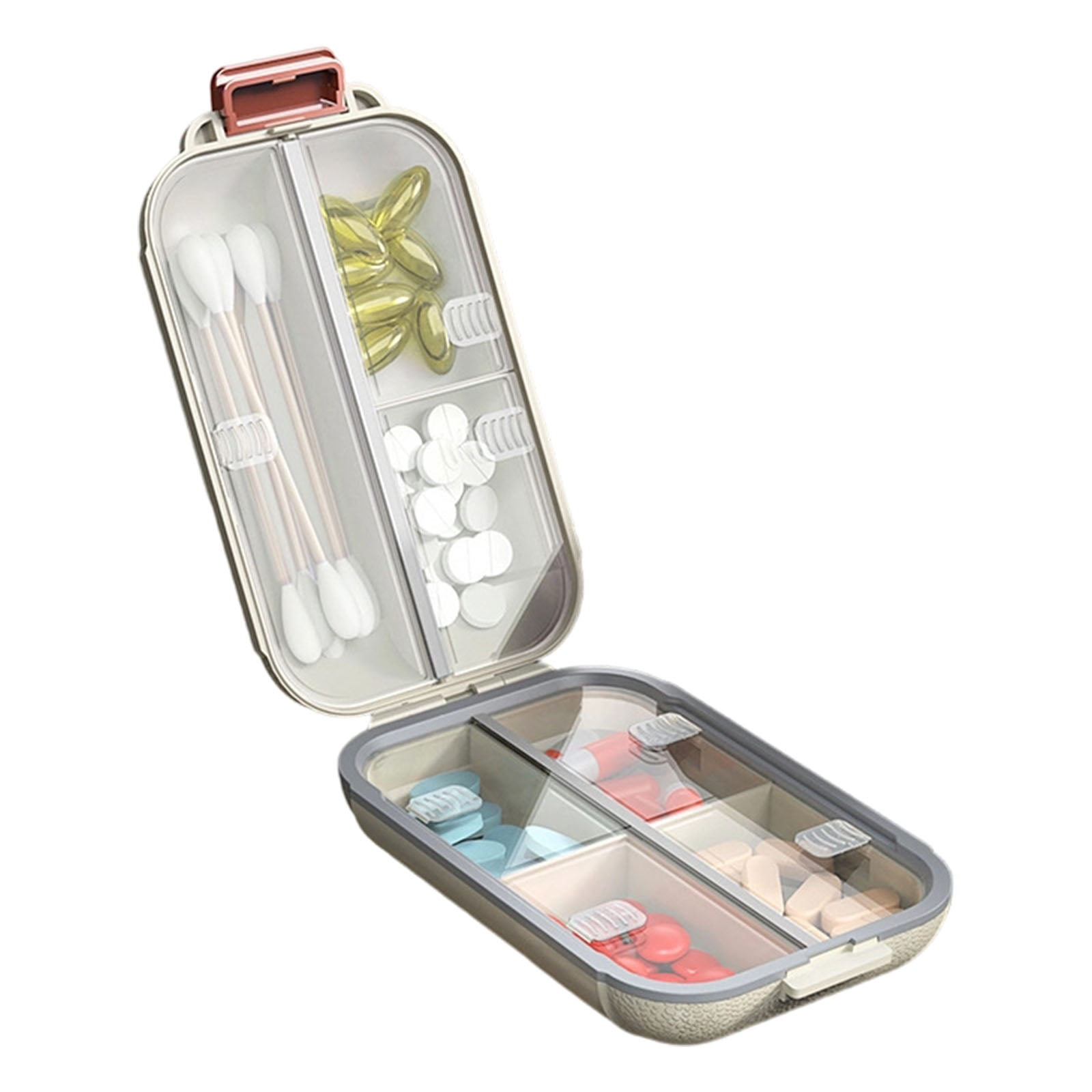 7 Day Portable Pills Organiser With Leakproof Design For Travel ...