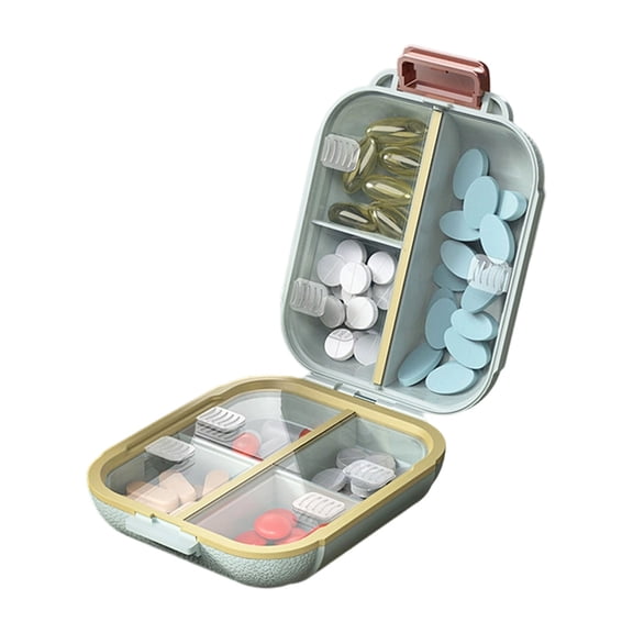 7 Day Portable Pills Organiser With Leakproof Design For Travel Convenience Daily Storage Container