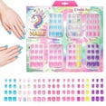 thumbnail image 1 of 7-Day Press On Nails Set | Assorted Colors Nail Accessories for Kids, 1 of 4