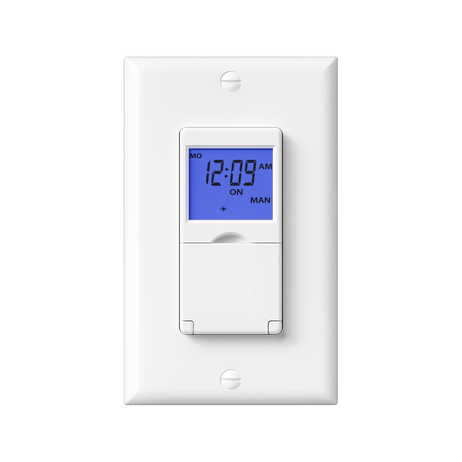 Automaticinterval Timer Switch 7 Day Programmable in Wall Digital Timer Switch for Lights, Fans ...