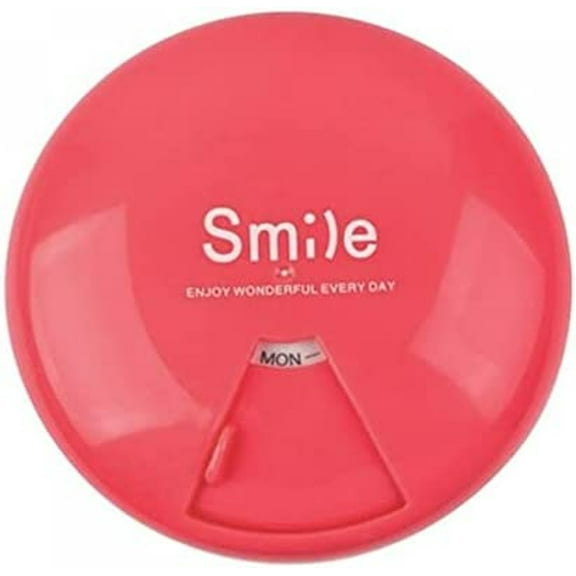 7 Day Rotating Pill Organizer Pink