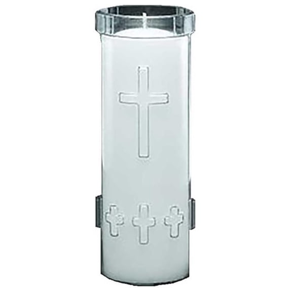 7 Day Sanctuary Candle in Unbreakable Plastic Candle Divine Presence - 24 Pieces