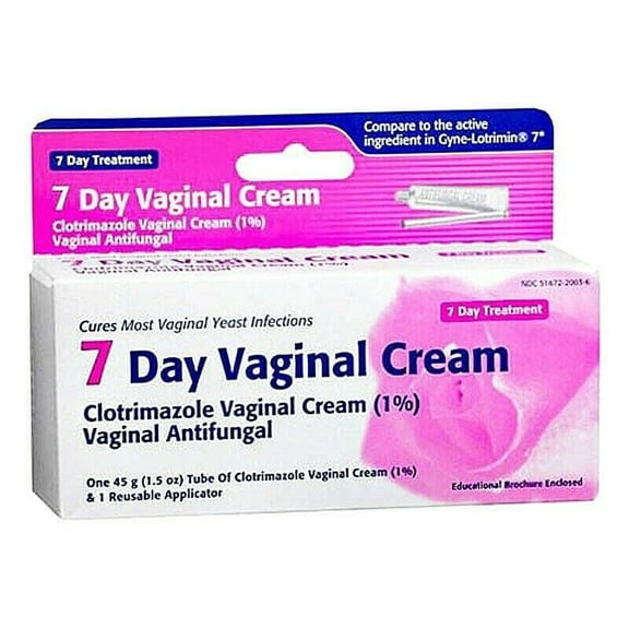 7 Day Vaginal Anti fungal Cream Hypoallergenic-1.5 Oz