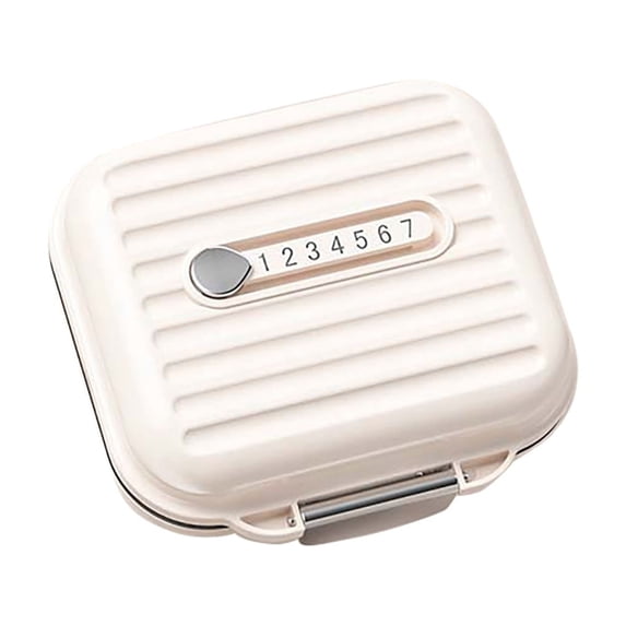 7-Day Weekly Organizer Box | Portable 3-Times-A-Day Medication Dispenser with Daily Compartments | Mini Travel Case for S & Vitamins