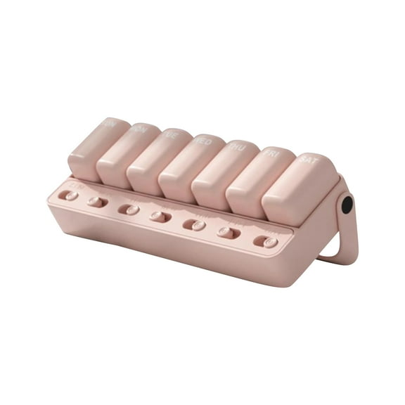 7 Day Weekly Pill Organizer, Medication Reminder with Slide Lid Design, Large Pills Box Never Miss A Dose Travel Safe Spill Proof Premium Abs Material Gift for Elderly and