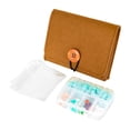 thumbnail image 1 of 7 Day Weekly Pill Organizer Set Travel Case With Small Container For Purse Water Resistant Portable, 1 of 9