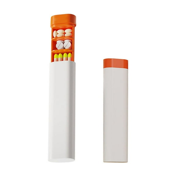 7 Day Weekly Pill Organizer by mbarc - Premium Stylish Aluminum and Wood Large Capacity Pill Box for Supplements, Pills, Vitamins and Medicine.