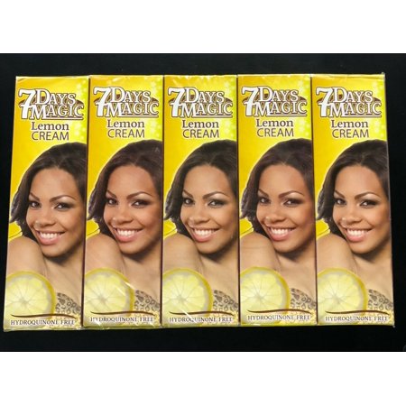 7 Days Magic Lemon Cream, 50ml Tubes 1.7oz Each {Pack of 5}