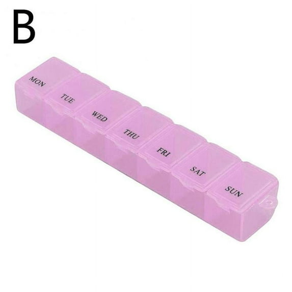 7 Days Weekly Pill Case Medicine Tablet Dispenser Travel Pill Organizer Holder Organizer Pill Splitters Pill Storage Box Bo N9E1