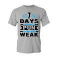 thumbnail image 1 of 7 Days Without A Pun Makes One Weak Funny DT Adult T-Shirt Tee, 1 of 2