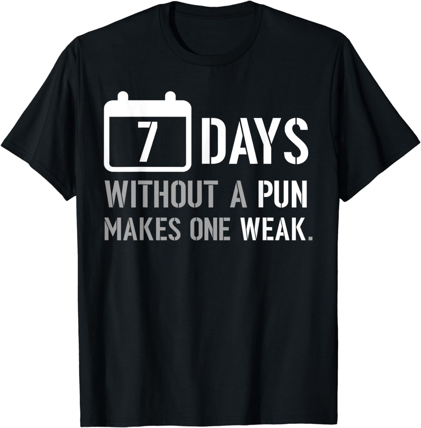 "7 Days Without A Pun Makes One Weak" Funny Math Mug - 11 Oz Ceramic Sarcastic Coffee Cup For Men & Women