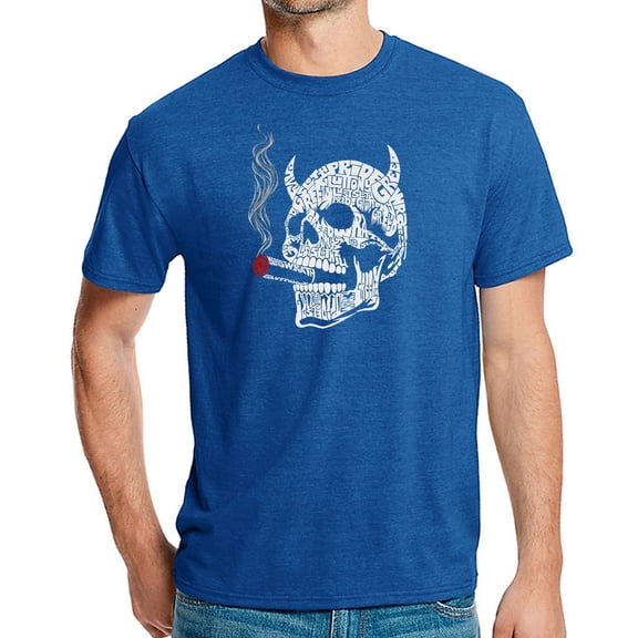 7 Deadly Sins Skull - Men's Premium Blend Word Art T-Shirt