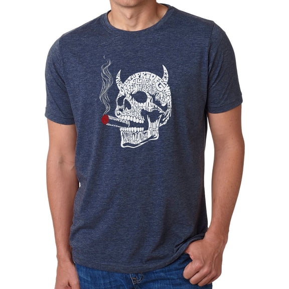 7 Deadly Sins Skull - Men's Premium Blend Word Art T-Shirt