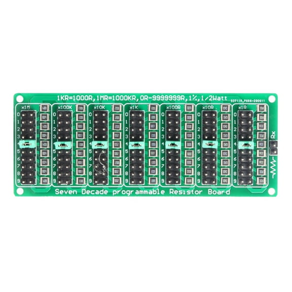 7 Decade 1R - 9999999R Programmable SMD Resistor with -X0001 DC 12V Battery Undervoltage Management Module