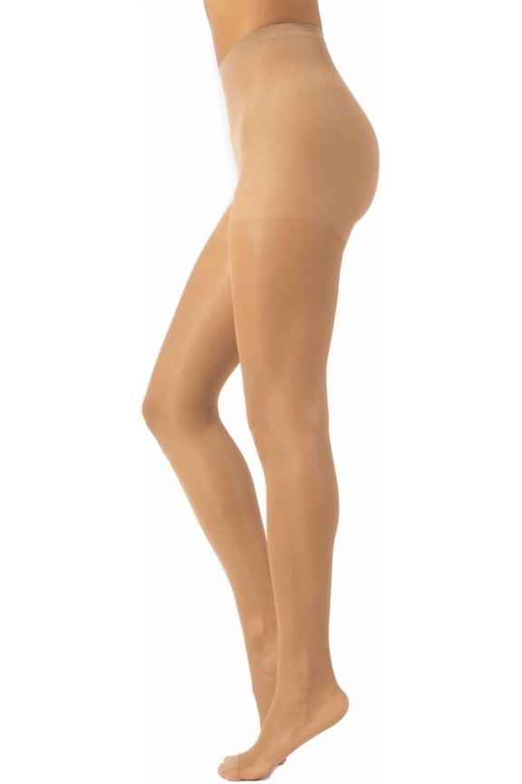7 Den Sheer Summer Tights | Invisible Tights | Pantyhose with Cooling Effect | Skin | S, M, L, XL| Italian Hosiery | (S, Skin)