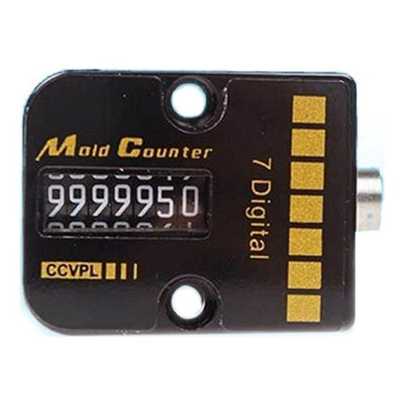 Mold Counter 7 Digit Automatic Memory Mold Counter with High Accuracy Mechanical Counting 0-9999999 Automatic Square