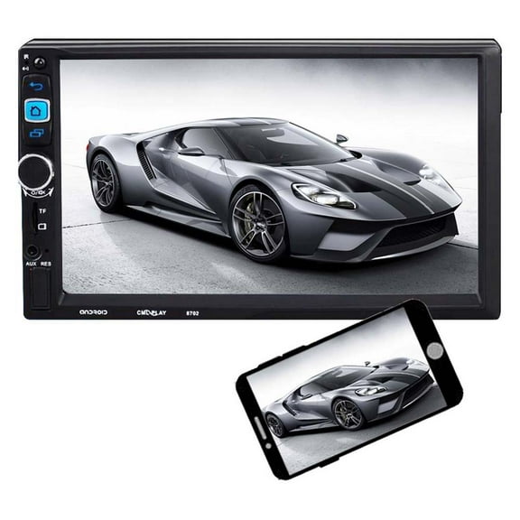 7" Double 2 Din Android Car Radio Stereo GPS Navigation Touch Screen Bluetooth FM WiFi 1+16G MP5 Player USB/AUX/TF In-Dash Unit Hands-Free With Remote Control