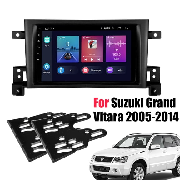 7" Double Din For Suzuki Grand Vitara 2005-2017 Stereo Radio Fascia Panel Frame