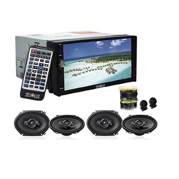 Absolute USA 7-Inch Multimedia DVD Player with Two Pairs of Pioneer 6 x 9-Inch Speakers and Free Absolute Tweeter