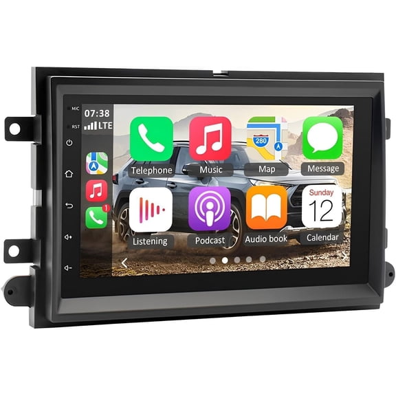 7 in Double Din Stereo Android 13 Stereo for F150/250 2004-2014, for F-ord E-150 E-250 2009-2013, for Edge Explorer Trac 2007-2010 2+32GB 5 Stereo