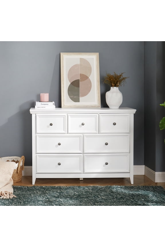 7 Drawer Chest, Step - by - Step Manual, Pre - numbered Parts - DIY Assembly for Home Storage