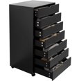 7Drawer Office Desk Drawer with Wheels Desk Storage Vertical