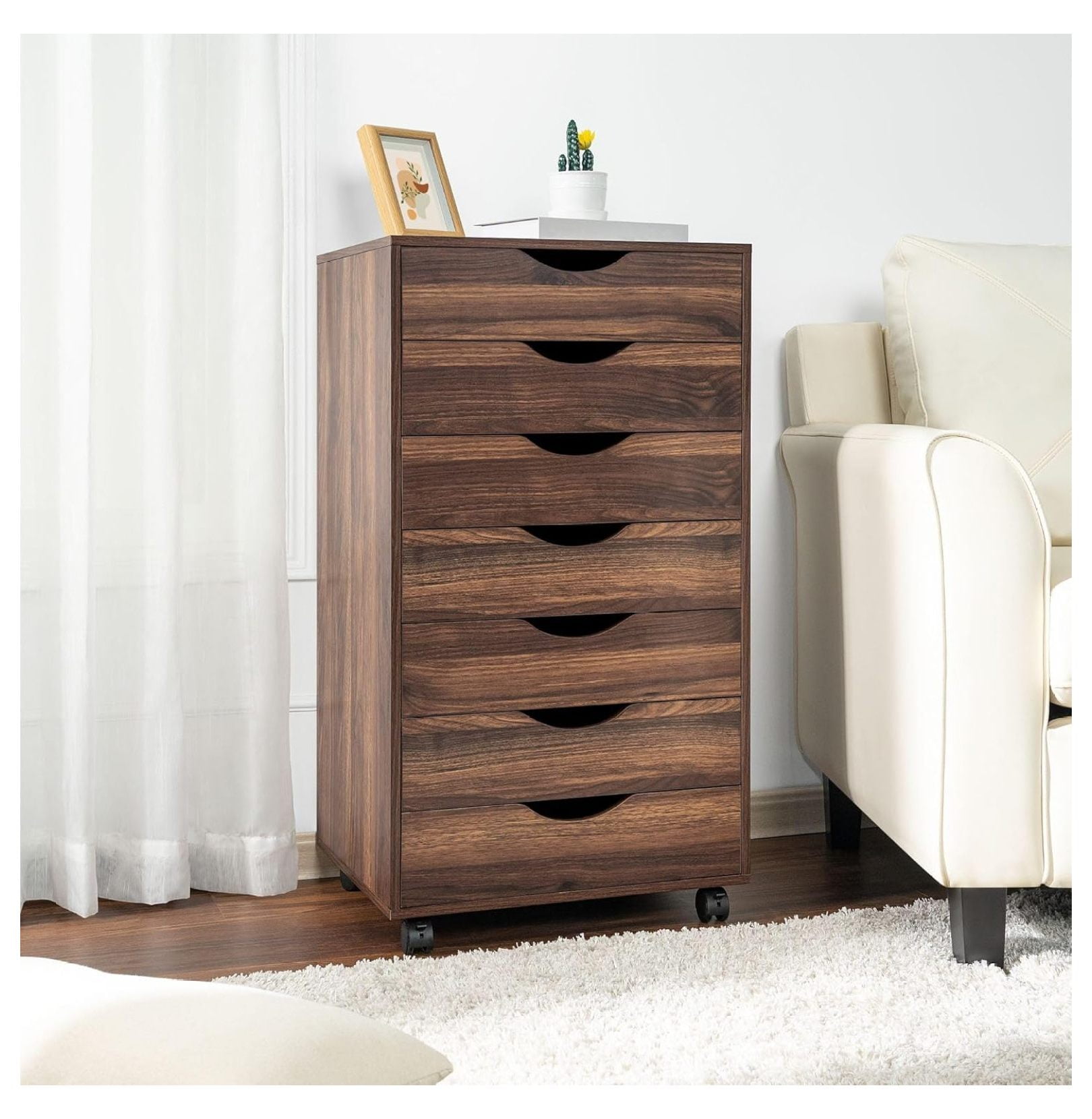 7 Drawer Office Storage File Under Desk Storage File