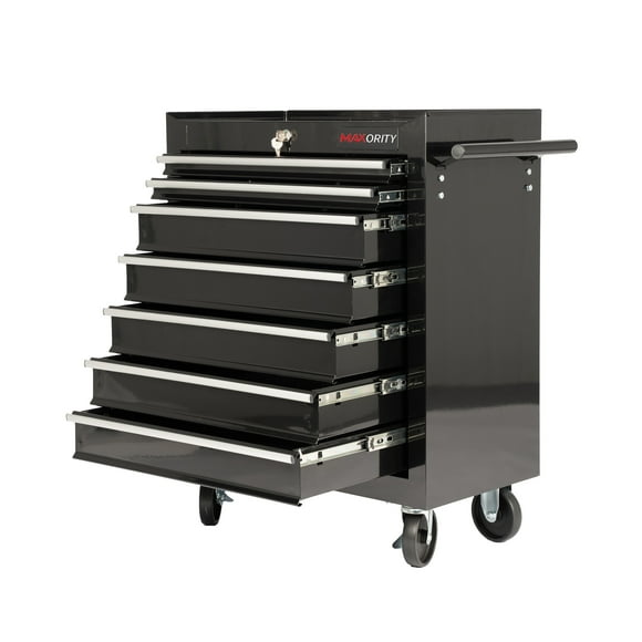 7-Drawer Rolling Tool Cart with Locking Mechanism and Wheels