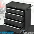 thumbnail image 1 of Seizeen 4-Drawer Rolling Tool Box, Garage Tool Chest Large Capacity, Lockable Tool Cart Organizer on Wheels with Sliding Drawers, Black, 1 of 12