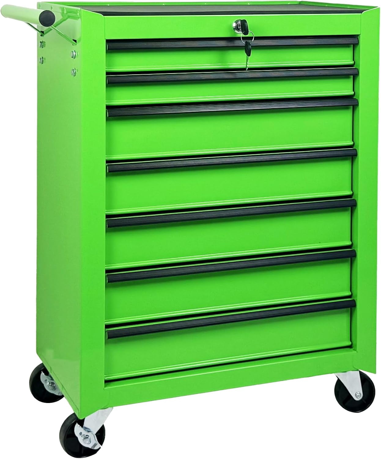 Wheel Tool Rack 7-Drawer Rolling Tool Chest on Wheels, Steel Multifunctional Drawers ...