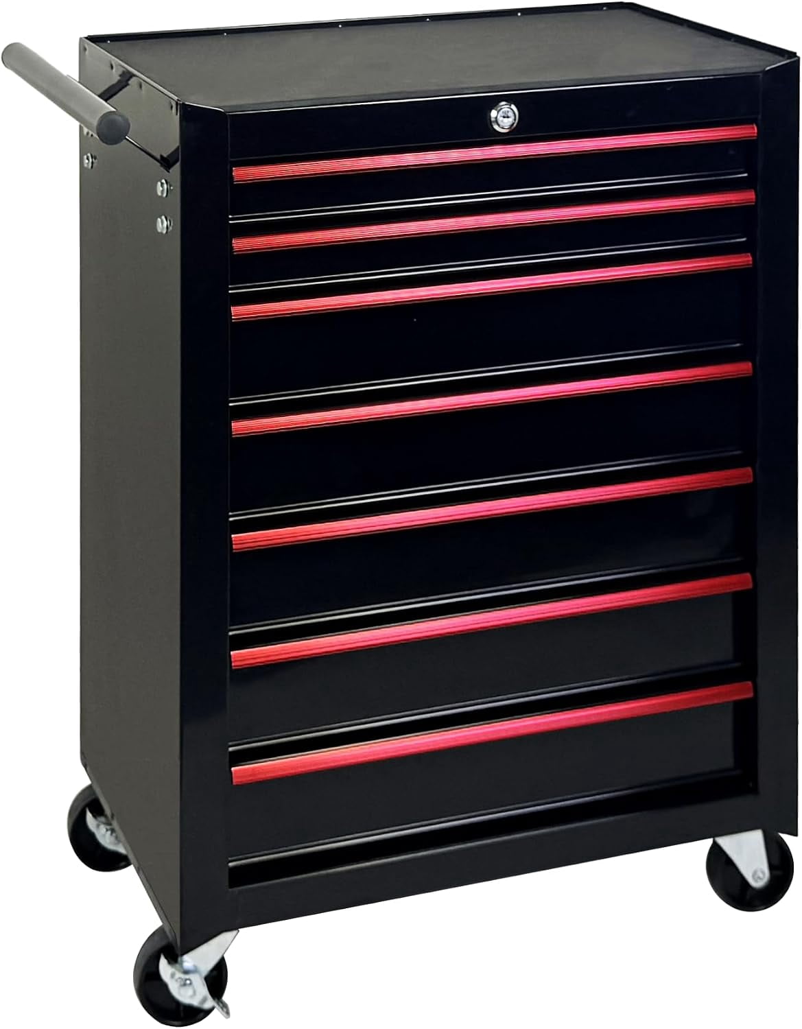 Wheel Tool Rack 7-Drawer Rolling Tool Chest on Wheels, Steel Multifunctional Drawers ...