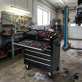 7 Drawer Rolling Tool Chest with Wheels, Lockable Heavy-Duty Steel Tool Cabinet for Father's Garage Workshop Repair Shop