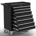 thumbnail image 1 of 7-Drawer Tool Chest,Rolling Tool Cart with Wheels,High Capacity Tool Cabinet with Locking System for Garage, Warehouse, Workshop-Black, 1 of 7