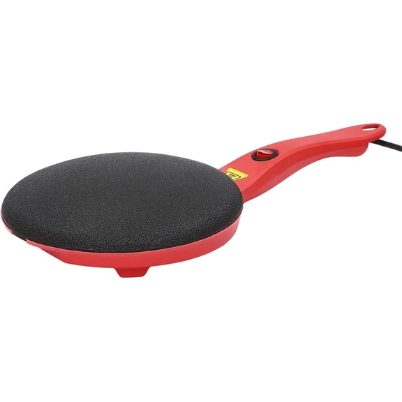 7" Electric Crepe Maker, Mini Non-Stick Coating Crepe Pan Portable Household Pancake Machine with Batter Bowl, Automatic Temperature Control Breakfast Maker for Crepes, Pancakes, Tortillas