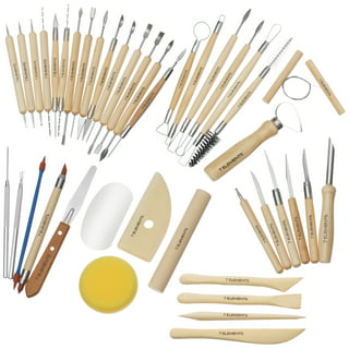 US Art Supply Pottery and Clay and Sculpting Tools 12 Piece Set Ceramics w/  Case 