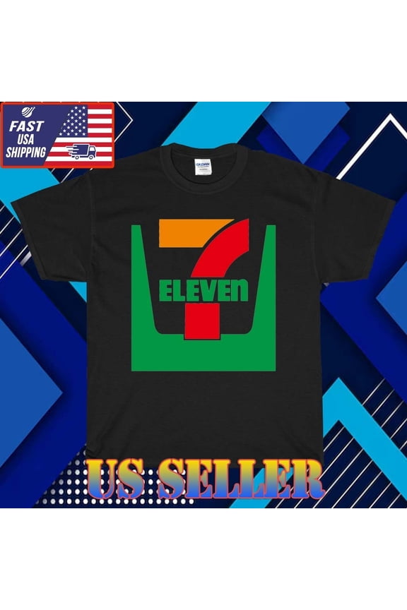 7-Eleven Convenience Store Slurpee Coffee Franchise Retro Brand Logo T-shirt