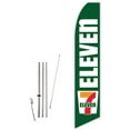 thumbnail image 1 of 7 Eleven Gren Super Novo Feather Flag - Complete with 15ft Pole Set and Ground Spike, 1 of 1