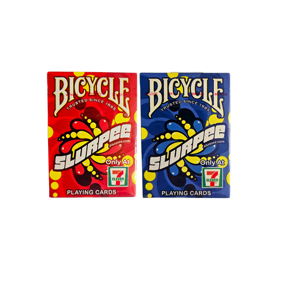 7 Eleven Slurpee Bicycle Playing Cards 2020 Set Red and Blue Cards