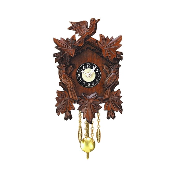Alexander Taron 7" Engstler Battery-Operated Mini Cuckoo Wall Clock with Music and Chimes