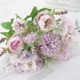 thumbnail image 1 of 7 European Colorful Peony Purple Fake Flowers, 1 Bunch Of Artificial Flowers Fake Flowers Small(Plastic, One Size), 1 of 2