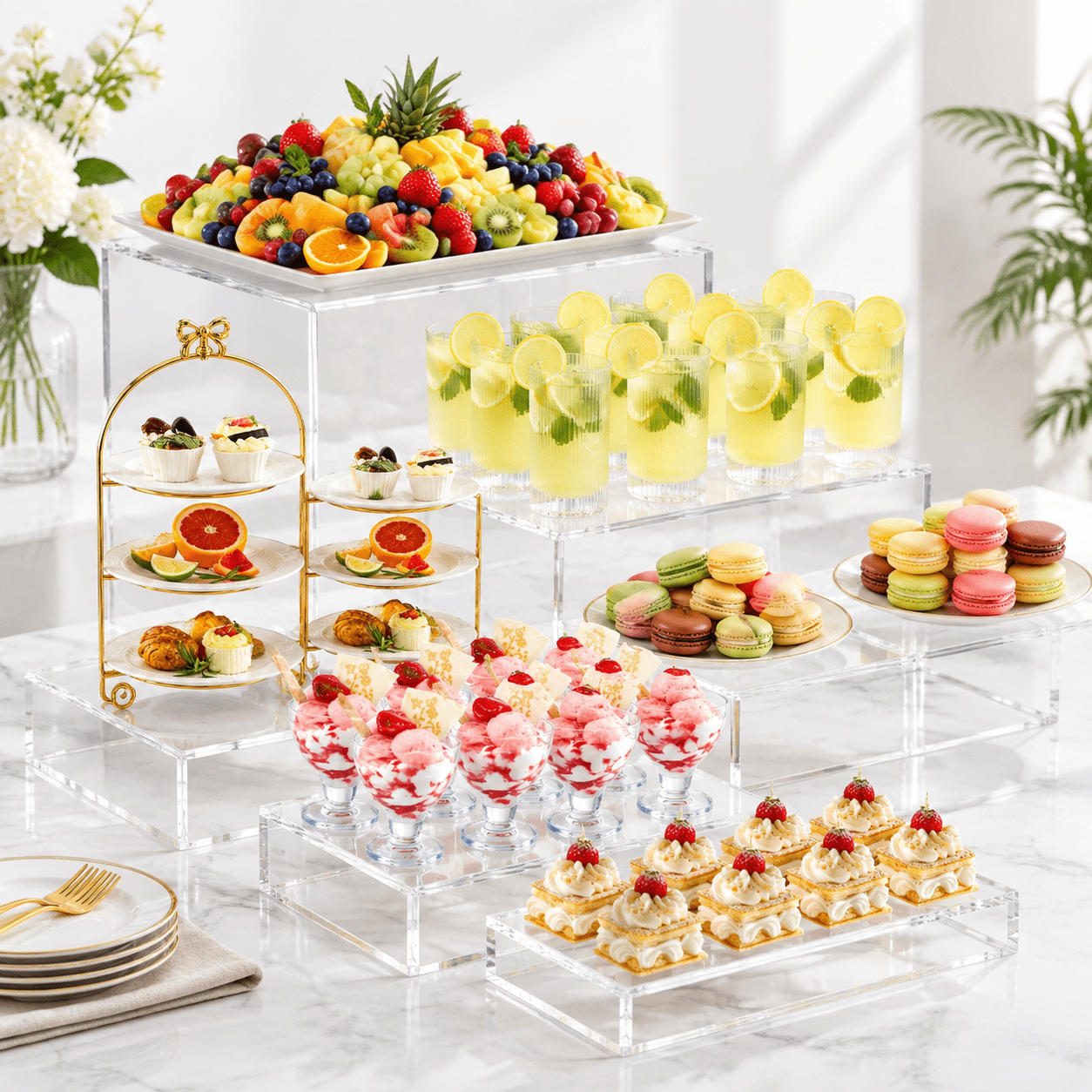 7 Extra Large Buffet Risers 10-16