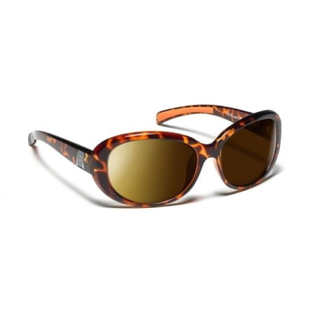 7 Eye Active Lifestyle Sunglasses Lindsay, Polarized SharpView Copper PC Lens, L