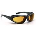 thumbnail image 1 of 7eye Bora Wind-Blocking Padded Sunglasses for Outdoors, UV400, Yellow Lenses, Charcoal, 1 of 4