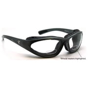 7eye 140340B Bora Sharp View Clear Plus 1.50 Reader Sunglasses, Charcoal - Medium & Extra Large