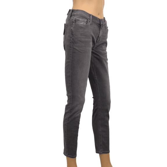 7 FOR ALL MANKIND B (Air)The Ankle Super Skinny Gray Jeans - Women - Size 24