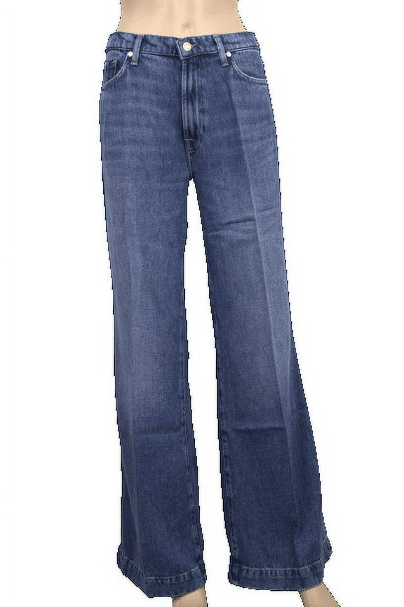 Tailorless Denim Modern Dojo - Flared Wide Leg Blue Jeans - Women's - Size 32