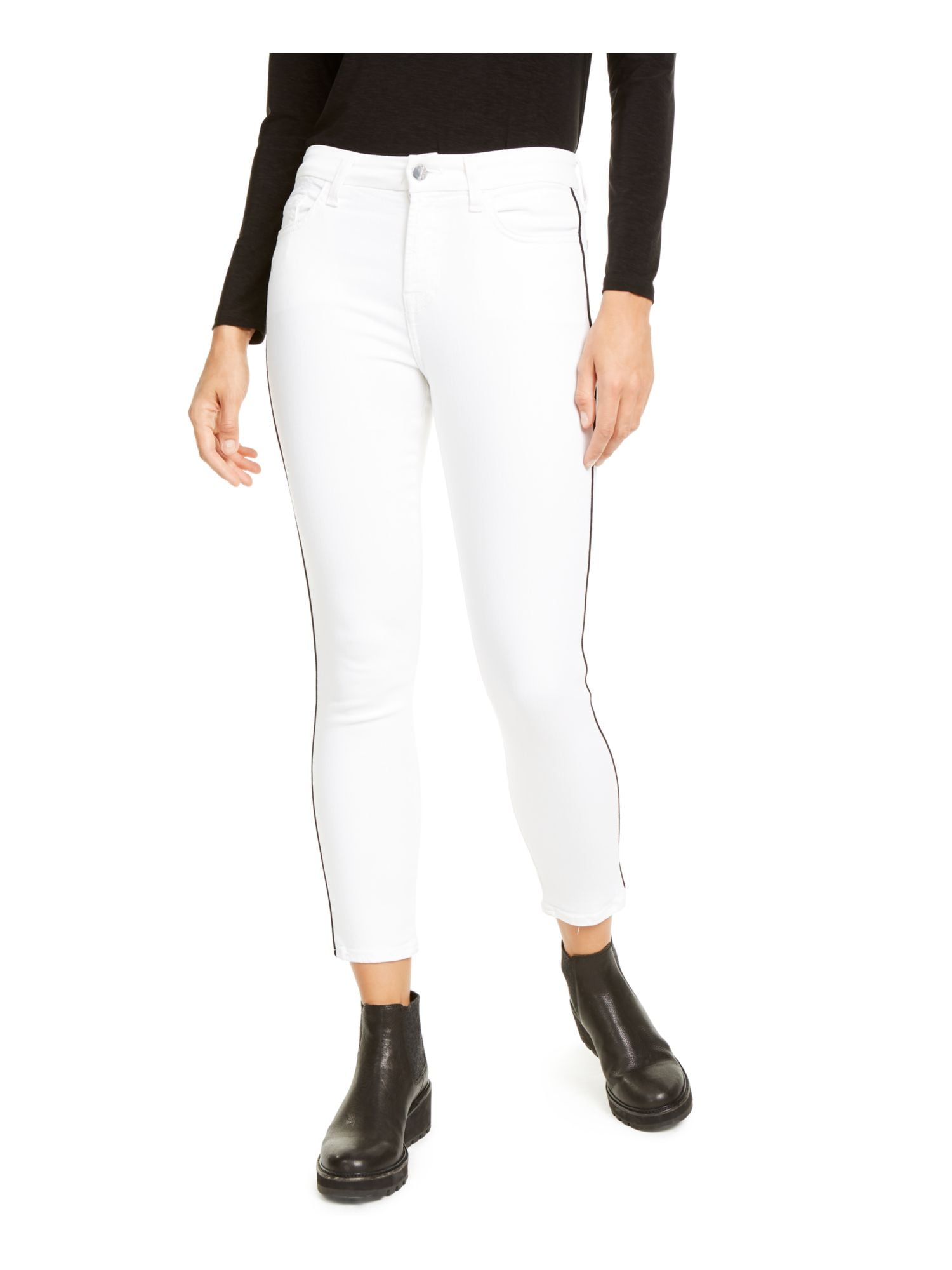 Womens White Straight Leg Jeans Size 18