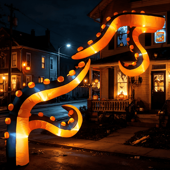 7 FT Halloween Inflatables Octopus Tentacle, Blow UpTrunk or Treat Car Decorations