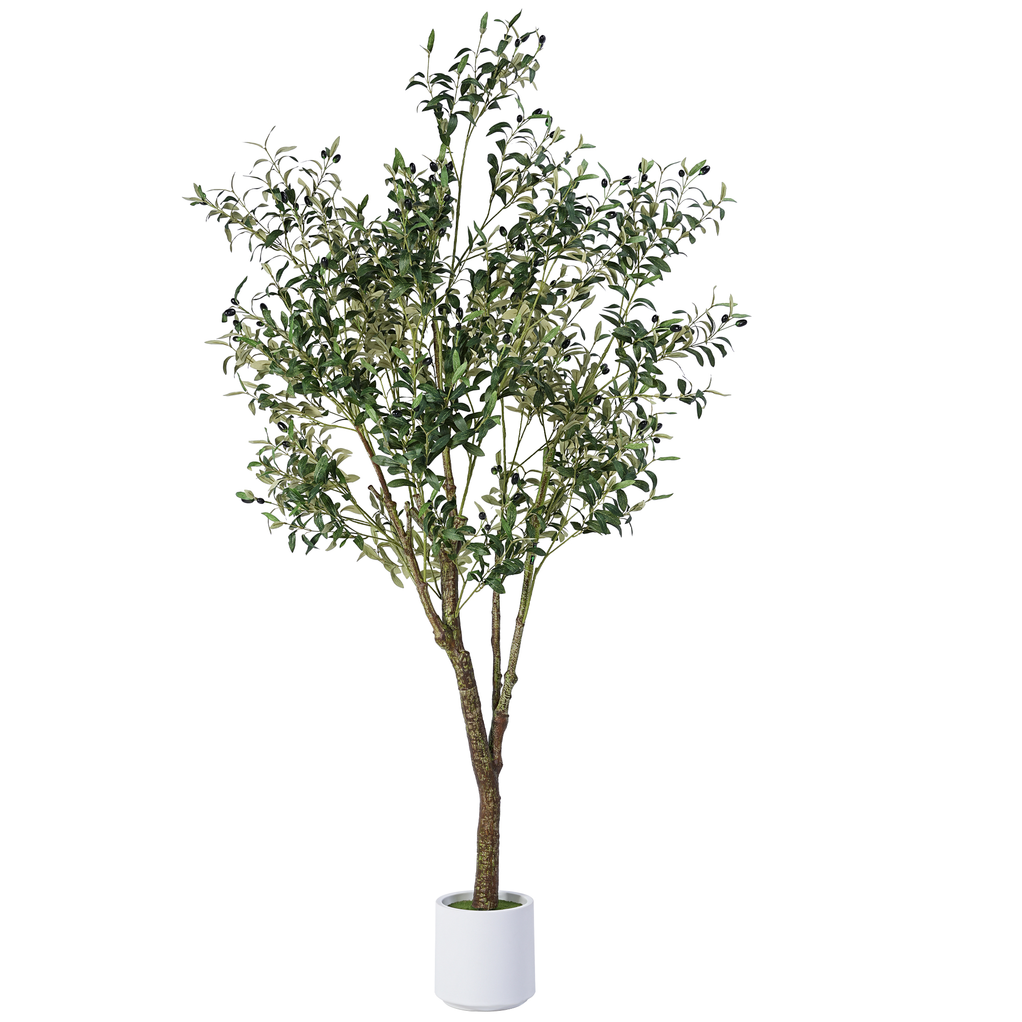 7 Feet Artificial Plant Fake Olive Tree for Home Office Wedding ...