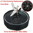 thumbnail image 1 of 7-Fins Replacement Extractor Blade Assembly For Nutri Ninja Blender w/Rubber Gasket Fit for 900W BL450-30, BL451-30; 1000W BL480-30, BL481-30, BL482-30, BL48, 1 of 8